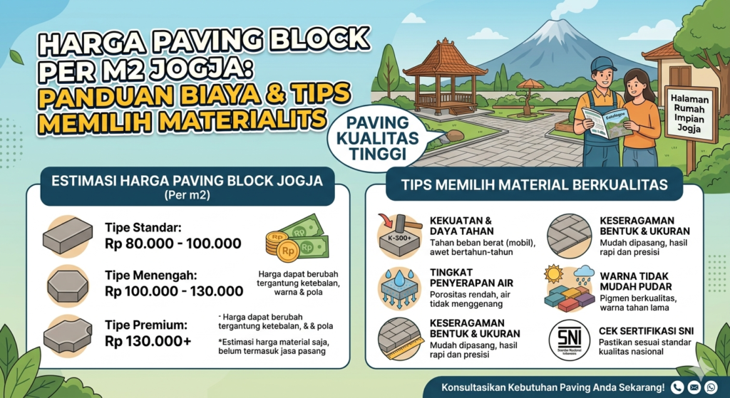 Harga Paving Block per m2 Jogja