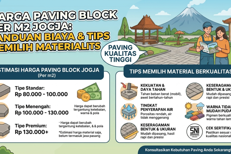 Harga Paving Block per m2 Jogja